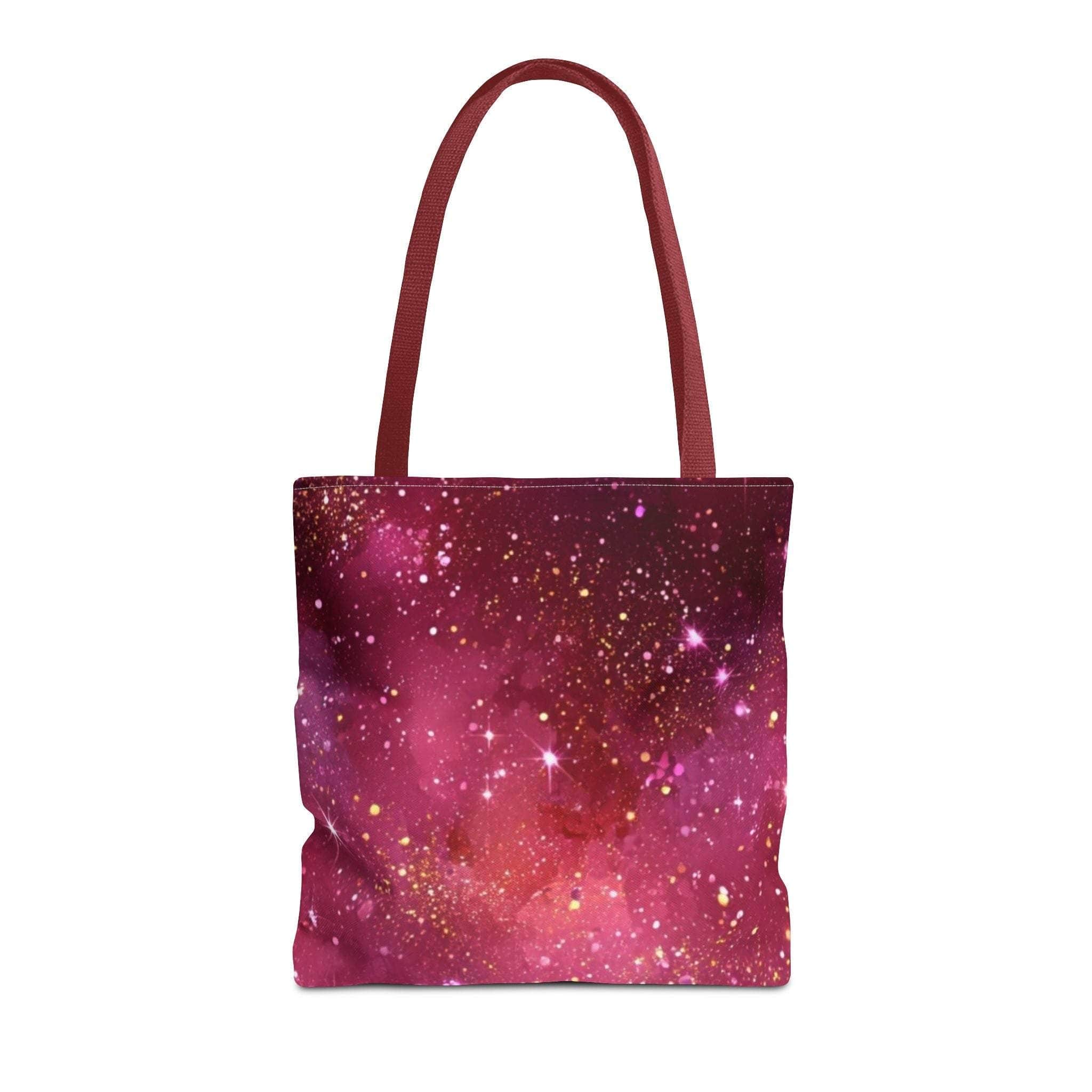 Bratcore Glittery Pink Polyester Tote Bag - Durable Statement - TeninoVentures