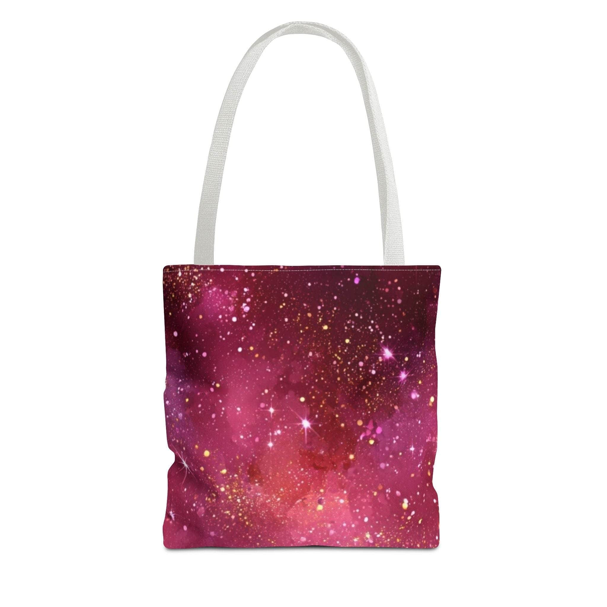 Bratcore Glittery Pink Polyester Tote Bag - Durable Statement - TeninoVentures