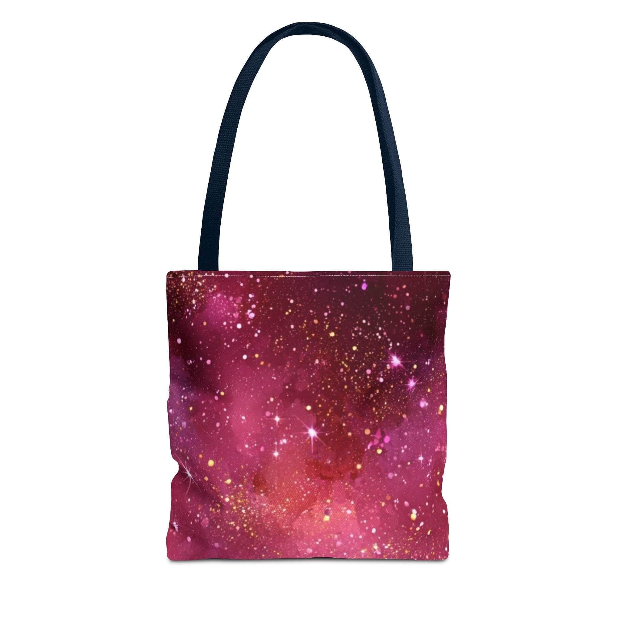 Bratcore Glittery Pink Polyester Tote Bag - Durable Statement - TeninoVentures