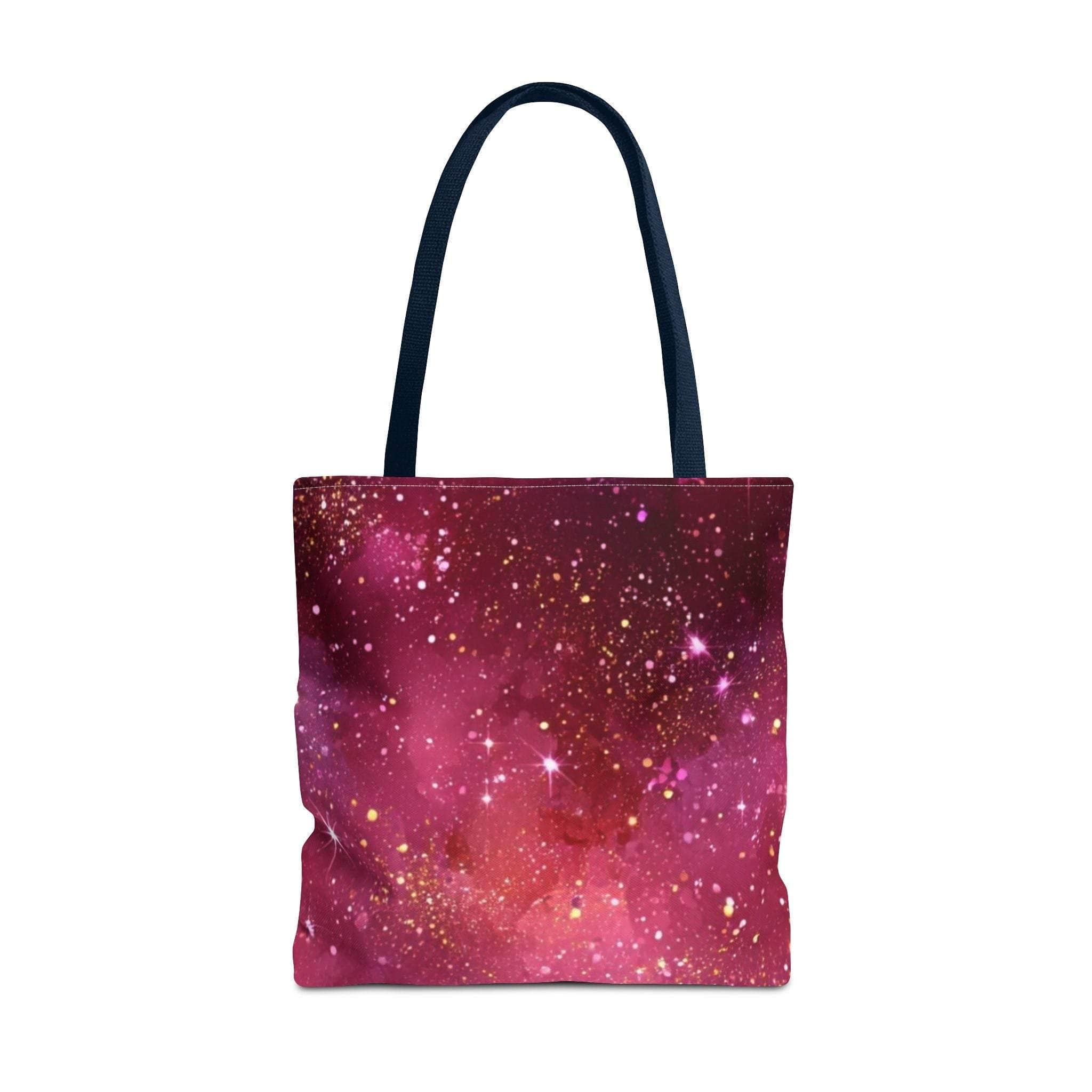 Bratcore Glittery Pink Polyester Tote Bag - Durable Statement - TeninoVentures