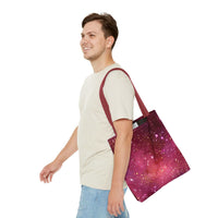 Bratcore Glittery Pink Polyester Tote Bag - Durable Statement - TeninoVentures