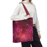 Bratcore Glittery Pink Polyester Tote Bag - Durable Statement - TeninoVentures