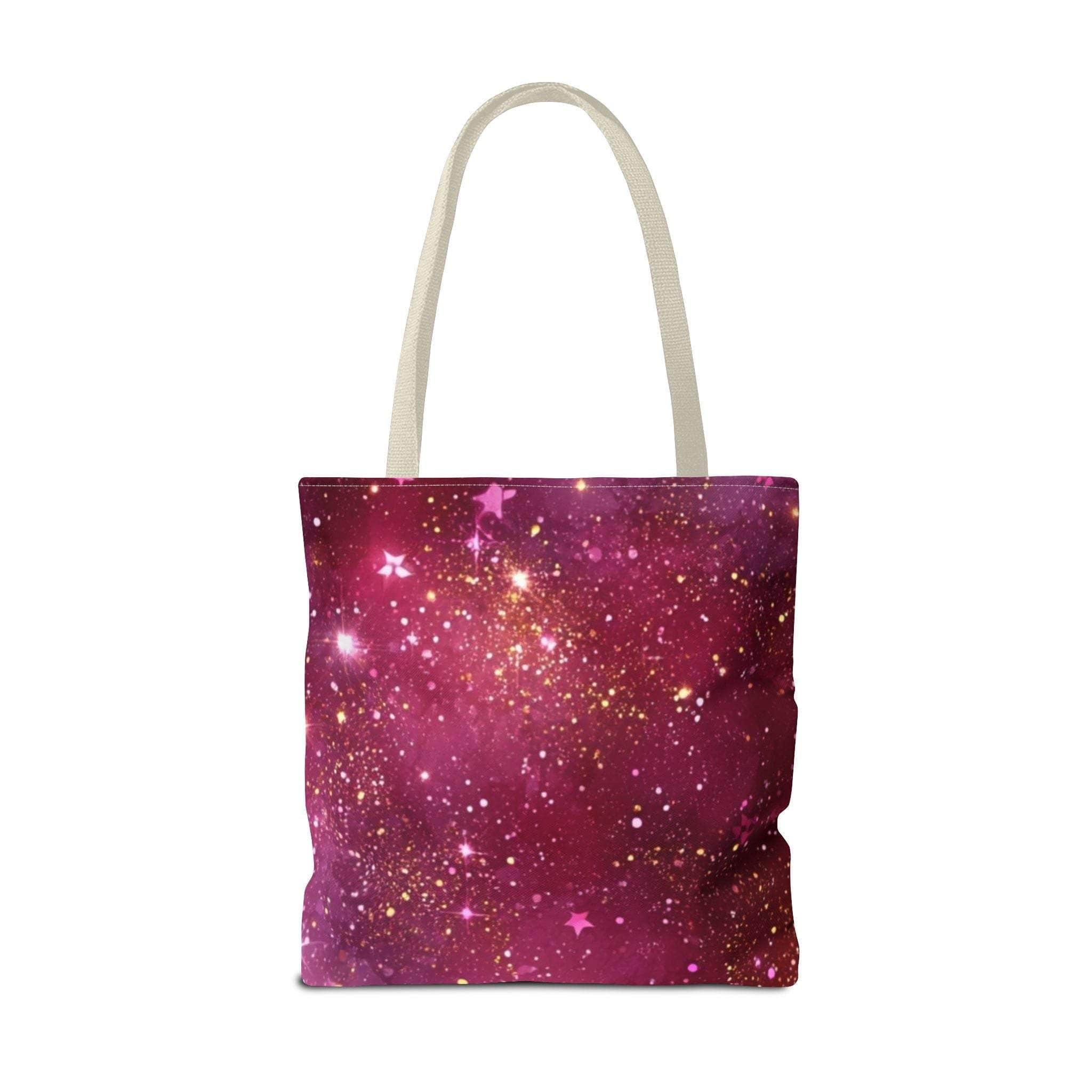 Bratcore Glittery Pink Polyester Tote Bag - Durable Statement - TeninoVentures