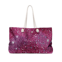 Glittery Pink Weekender Bag - TeninoVentures