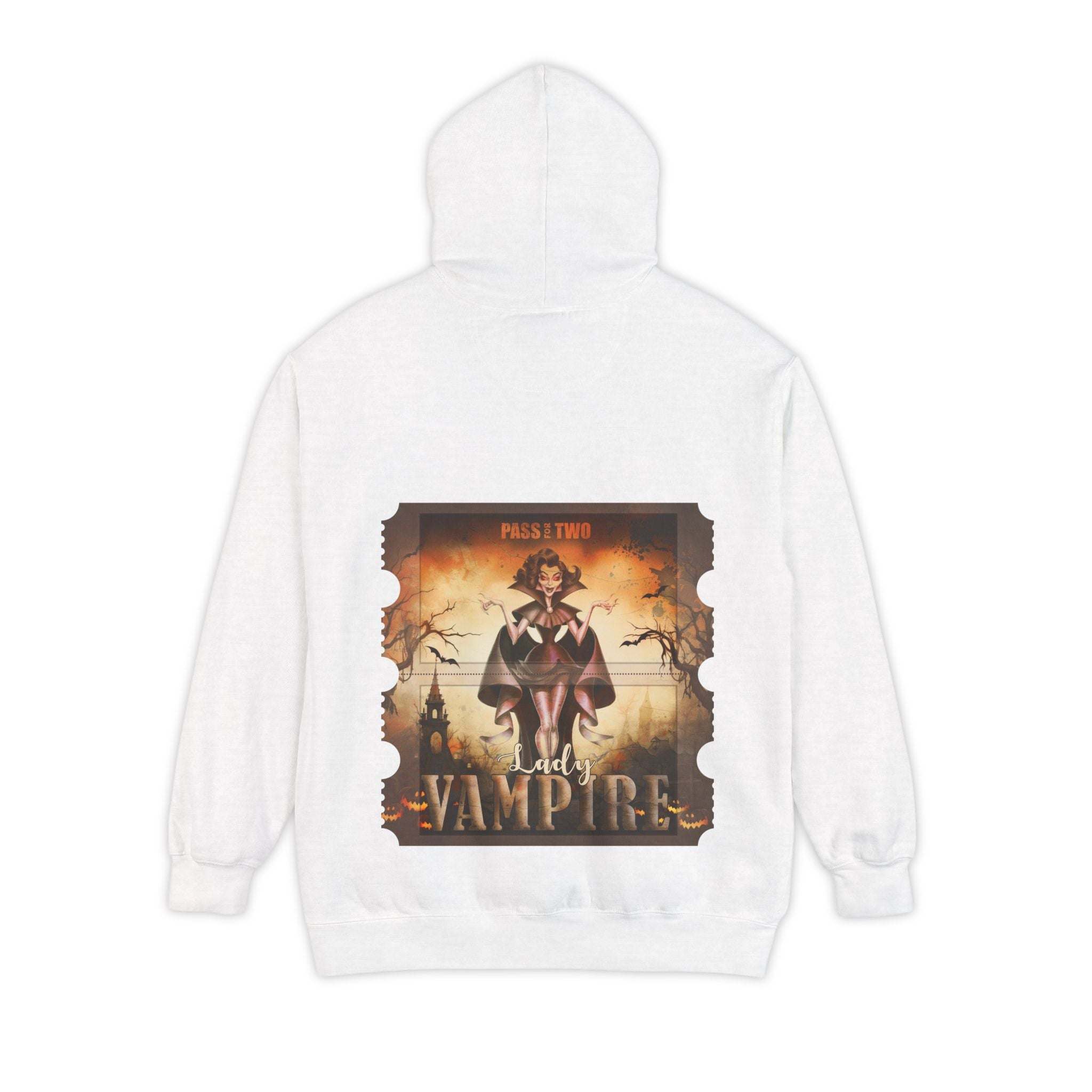 Vintage Vampire Lady Halloween Movie Ticket Hoodie - TeninoVentures