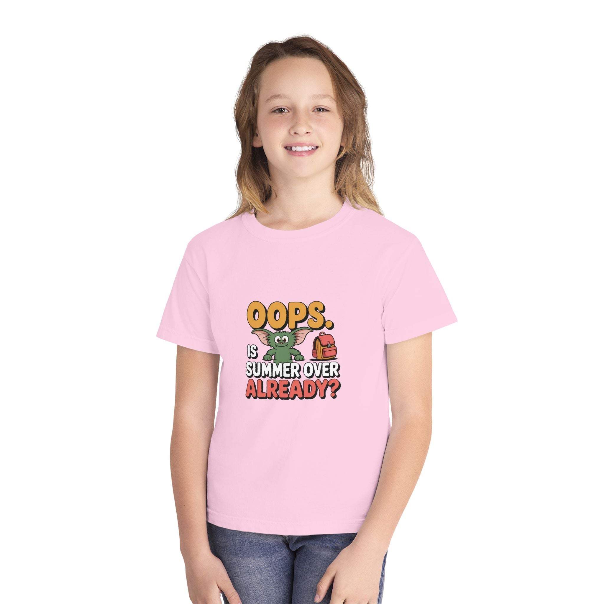 Oops.  Is Summer Over Already Back to School Kids T-Shirt - TeninoVentures