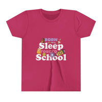 Lightweight Born to Sleep Forced to School Kids T-shirt - TeninoVentures