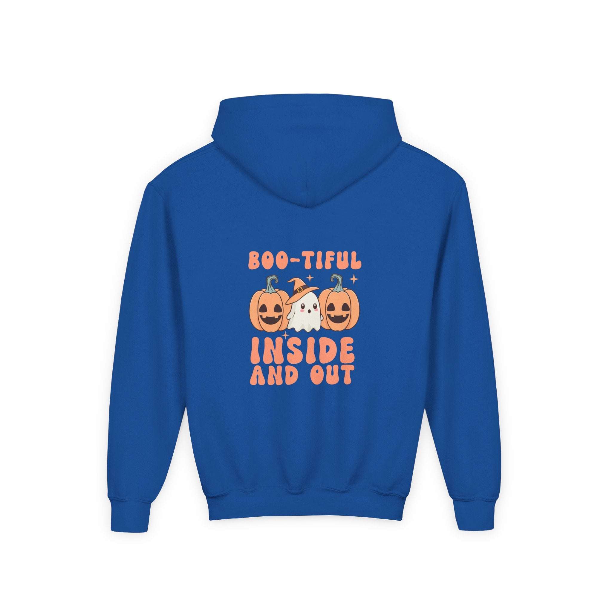 Hooded Sweatshirt - Boo-tiful Inside and Out Halloween Design - TeninoVentures