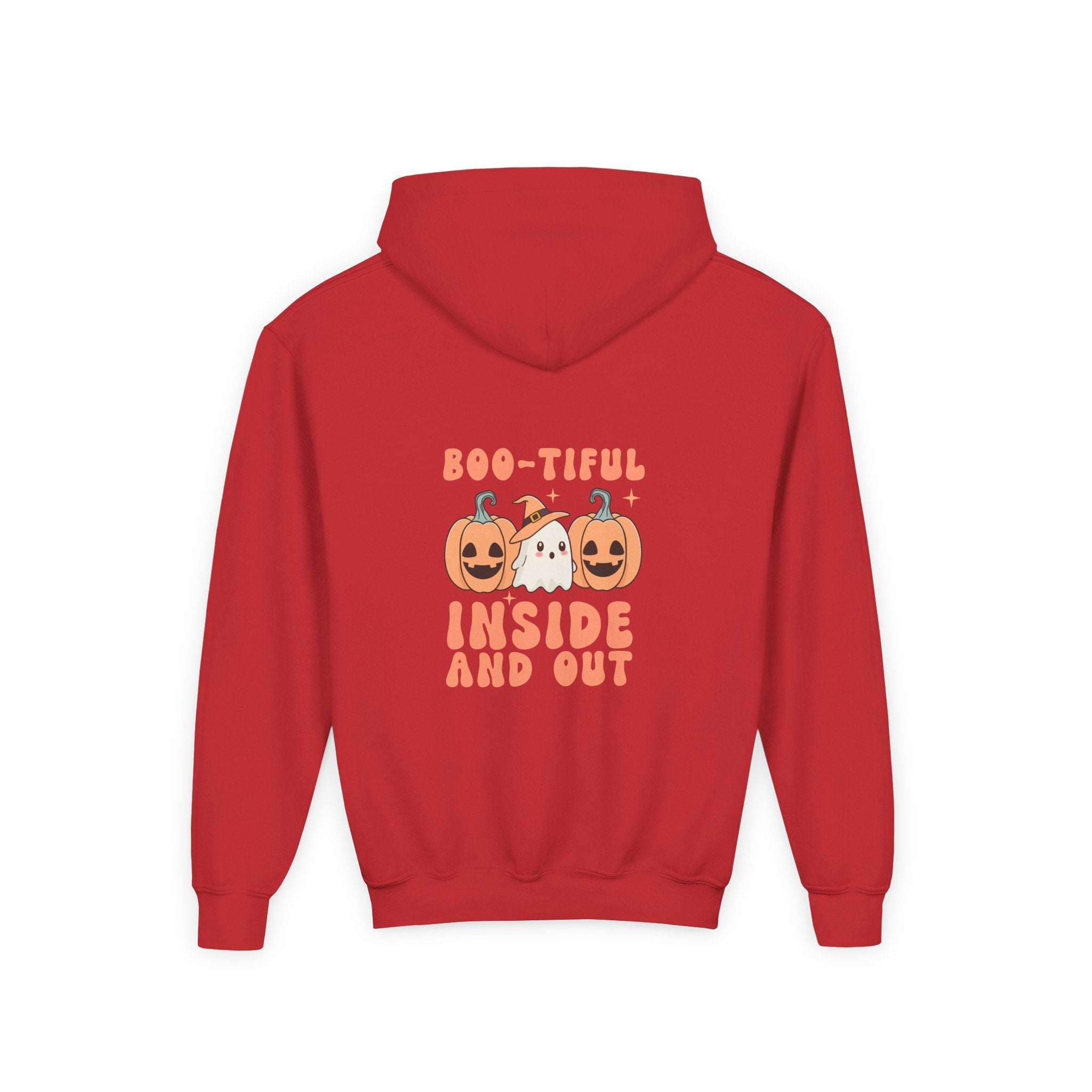 Hooded Sweatshirt - Boo-tiful Inside and Out Halloween Design - TeninoVentures