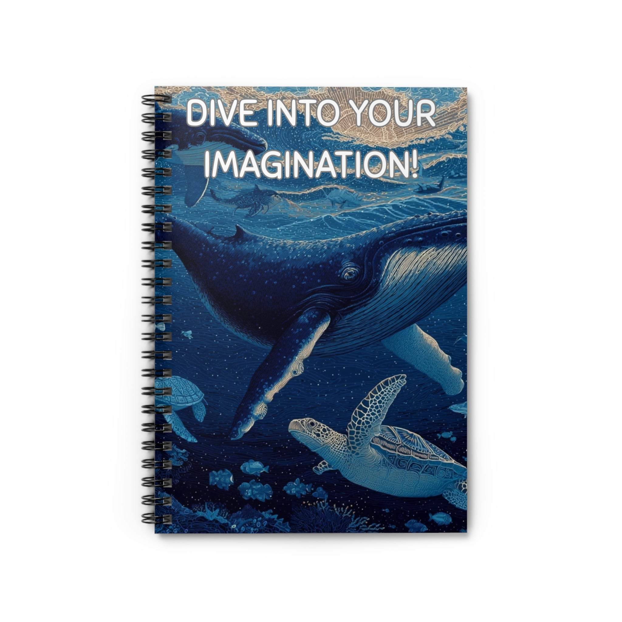Dive into your Imagination Undersea Spiral Notebook - TeninoVentures