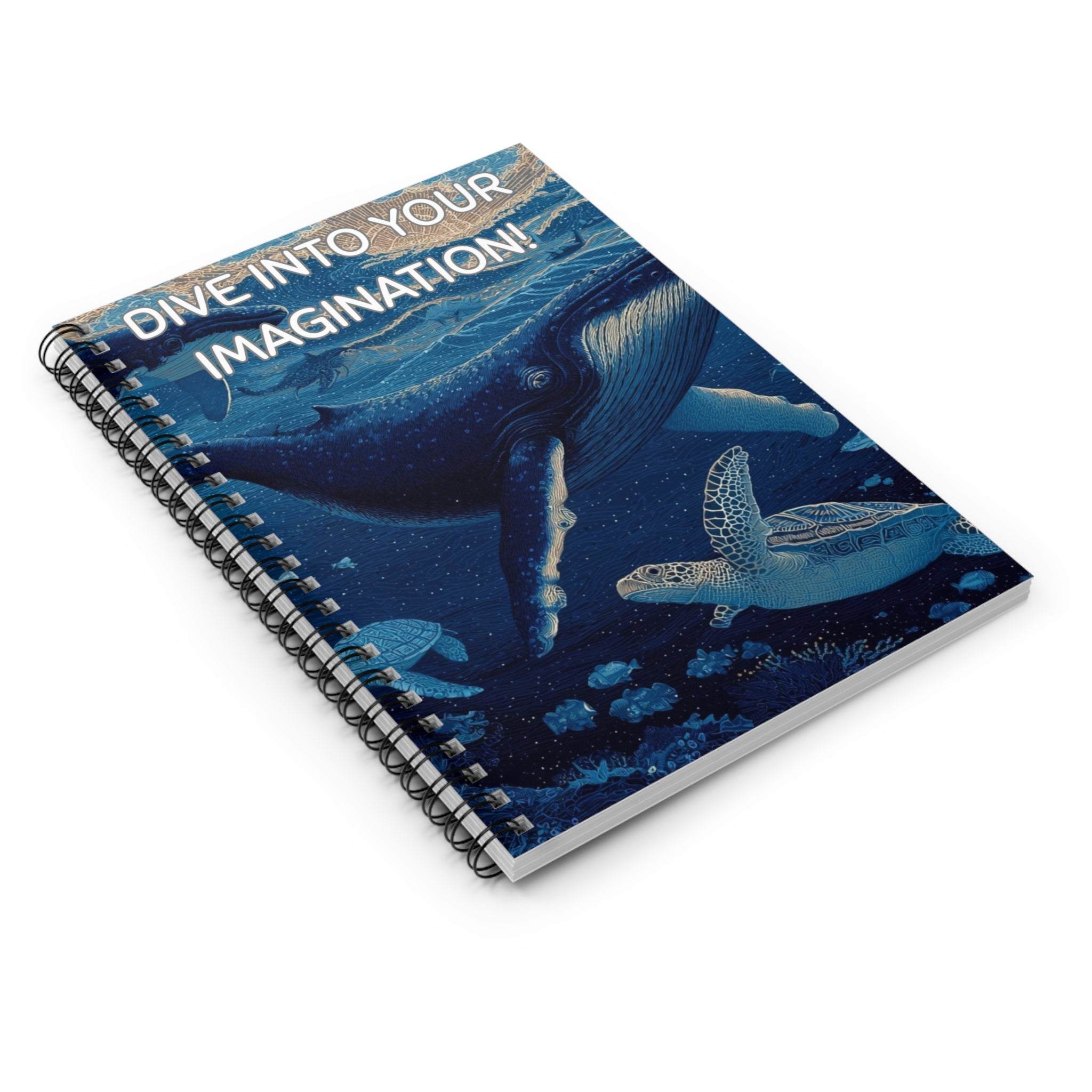 Dive into your Imagination Undersea Spiral Notebook - TeninoVentures