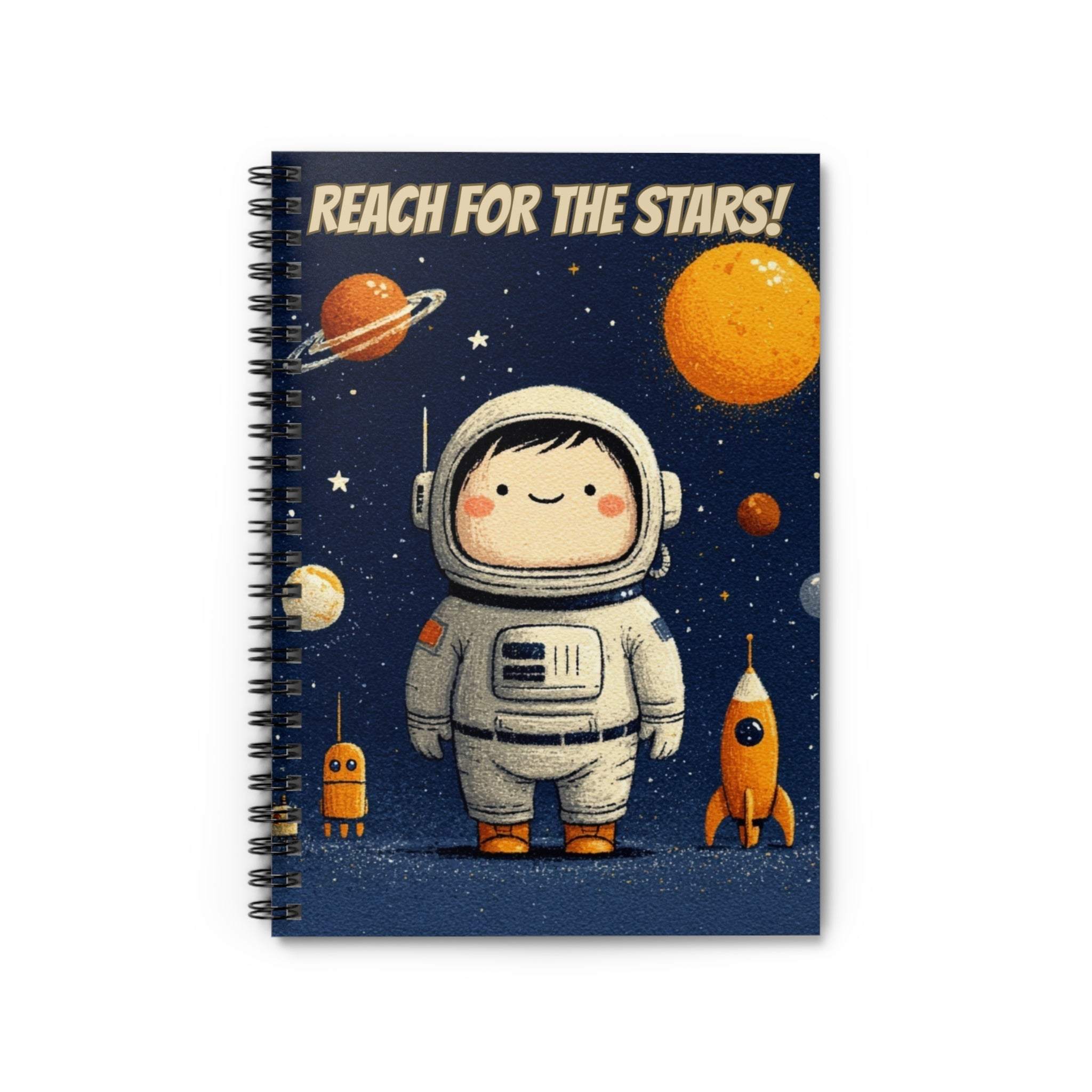 Reach for the Stars Astronaut Spiral Notebook - TeninoVentures