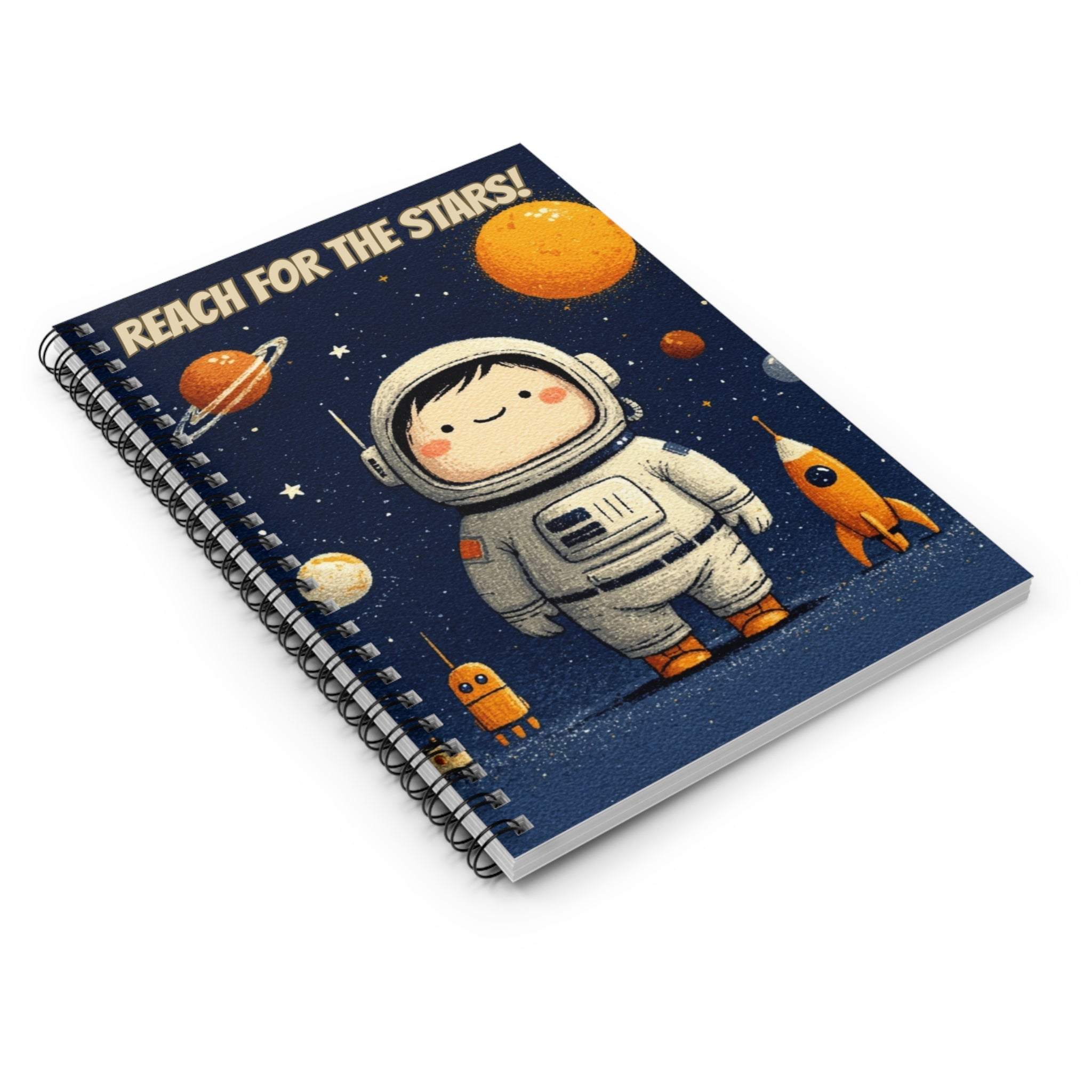 Reach for the Stars Astronaut Spiral Notebook - TeninoVentures