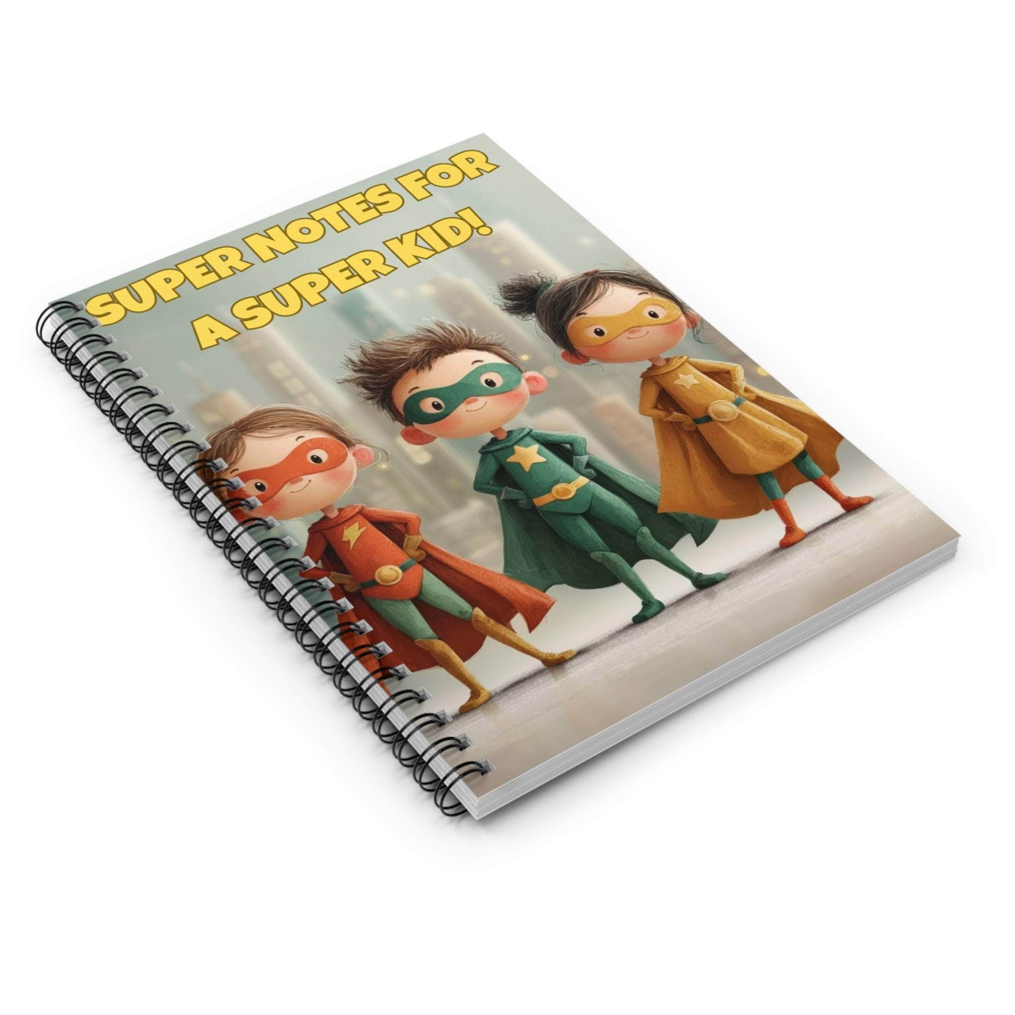 Superhero Super Notes for a Super Kid Spiral Notebook for Back to School - TeninoVentures