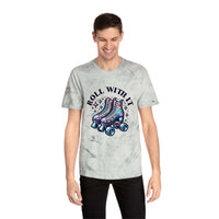 Color Blast T-Shirt - Roll With It Skating Design - TeninoVentures