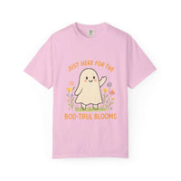 Floral Ghost Halloween T-shirt - TeninoVentures