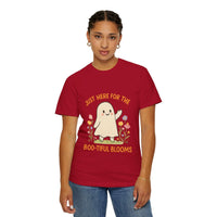Floral Ghost Halloween T-shirt - TeninoVentures