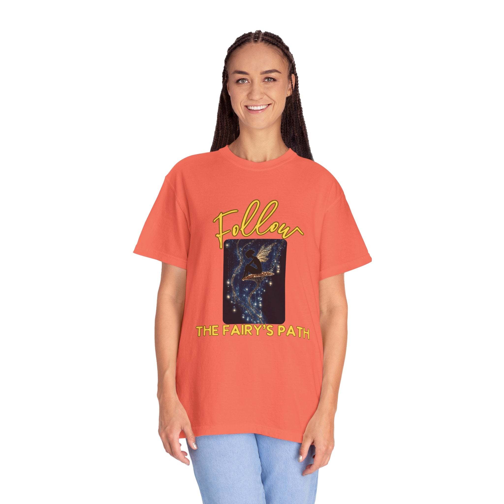 Garment-Dyed T-shirt Follow the Fairy’s Path CottageCore - TeninoVentures