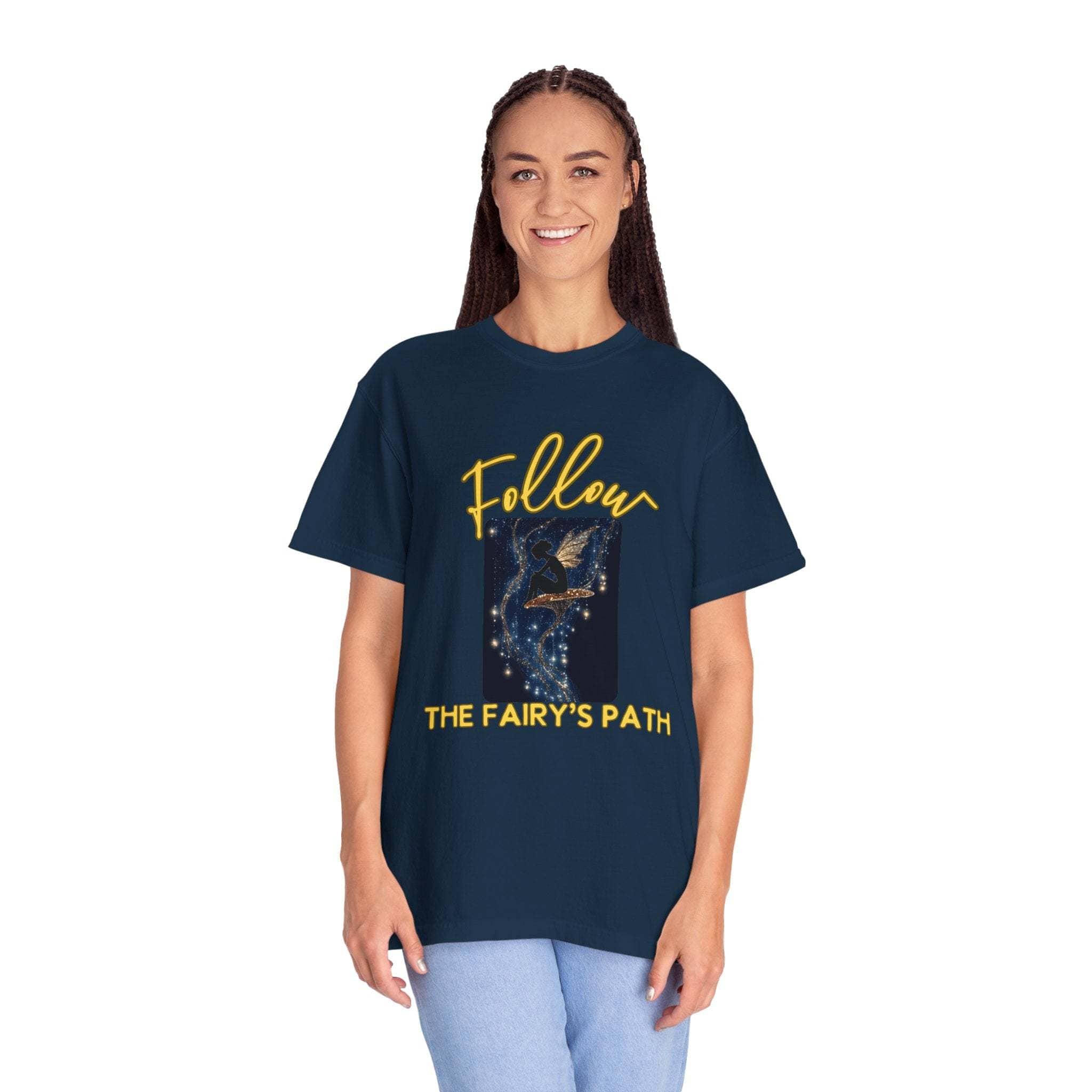 Garment-Dyed T-shirt Follow the Fairy’s Path CottageCore - TeninoVentures