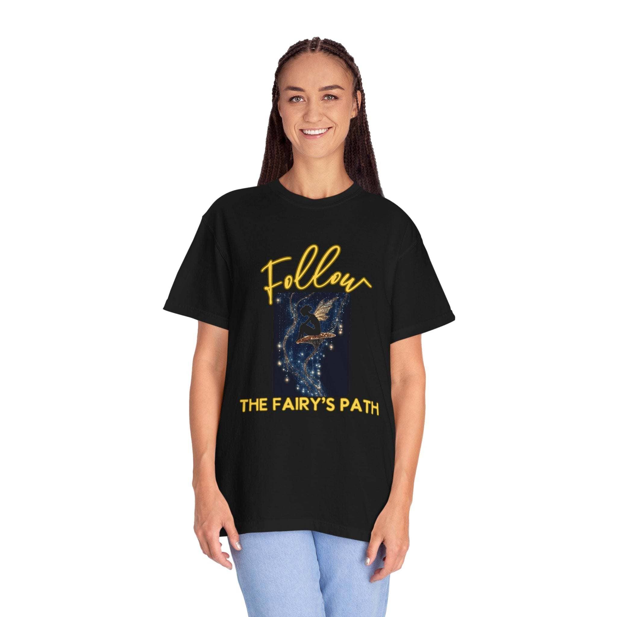 Garment-Dyed T-shirt Follow the Fairy’s Path CottageCore - TeninoVentures