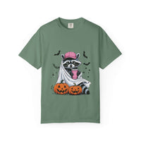Raccoon Ghost Halloween T-shirt - TeninoVentures