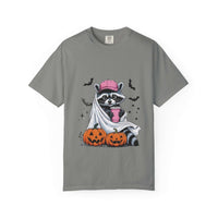 Raccoon Ghost Halloween T-shirt - TeninoVentures