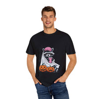 Raccoon Ghost Halloween T-shirt - TeninoVentures