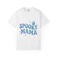Spooky Mama Halloween T-Shirt with bold spooky graphic and relaxed fit for festive Halloween wear