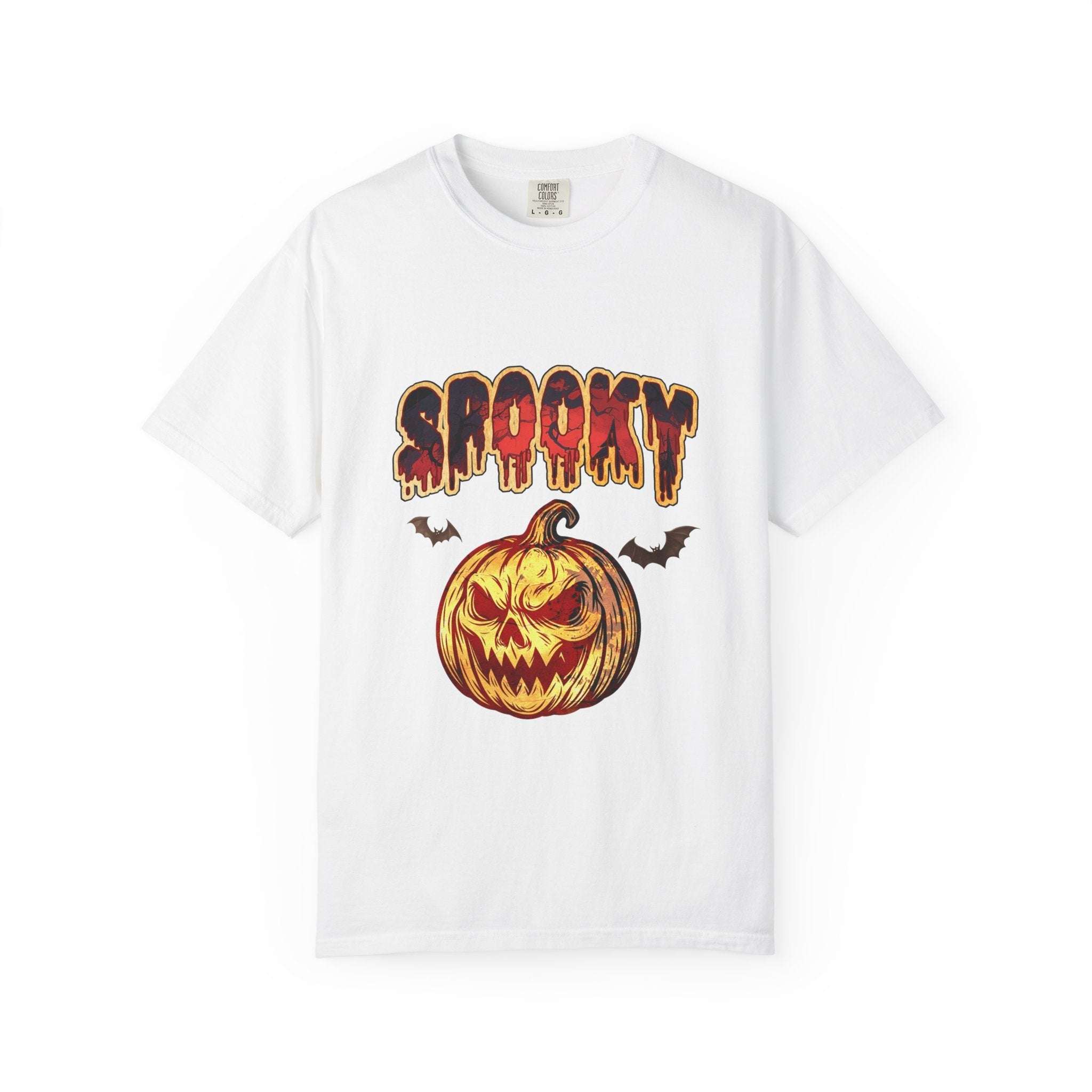 Spooky Pumpkin Halloween T-shirt - TeninoVentures