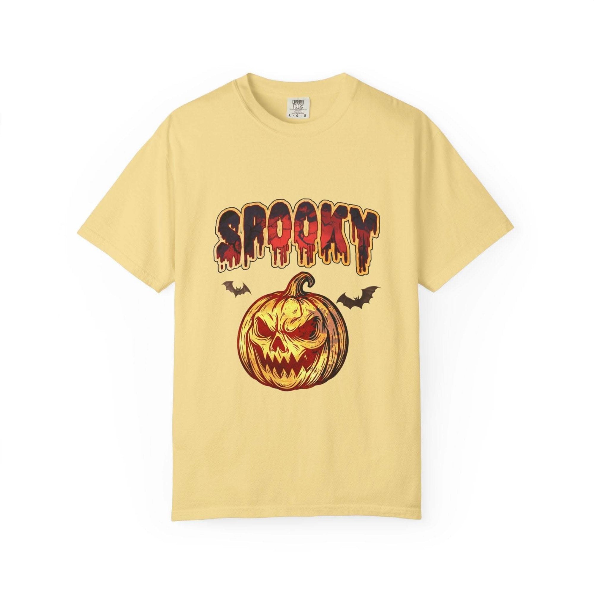 Spooky Pumpkin Halloween T-shirt - TeninoVentures
