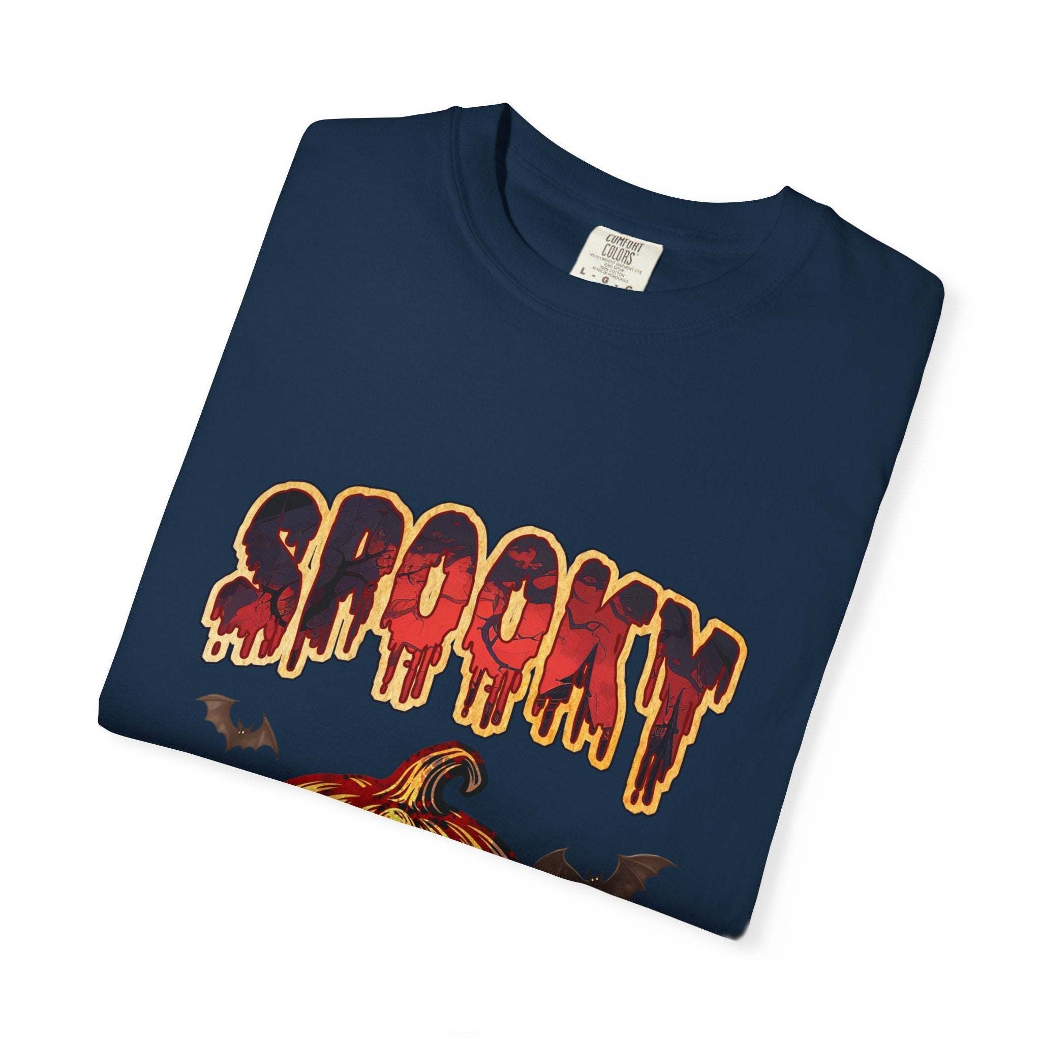Spooky Pumpkin Halloween T-shirt - TeninoVentures