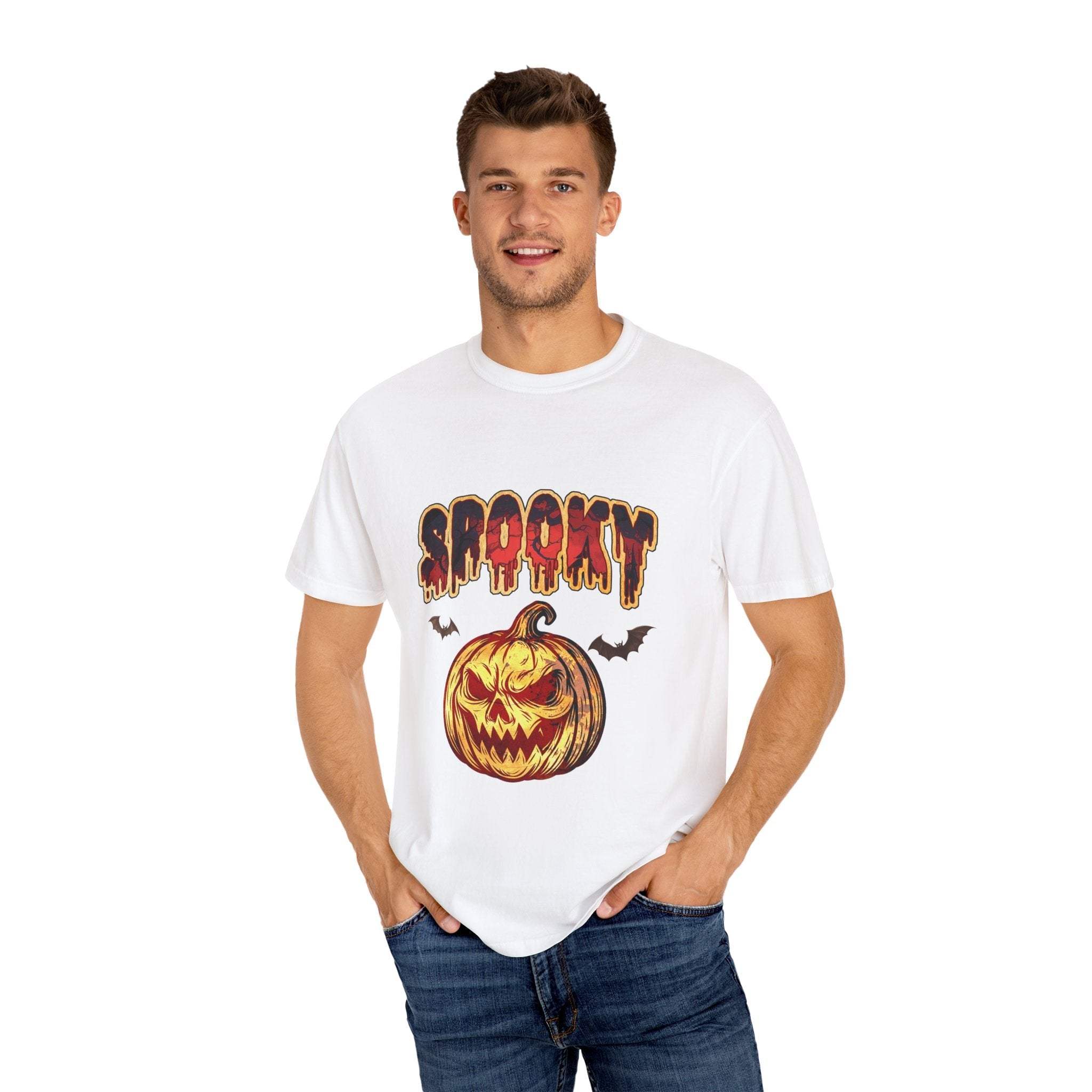 Spooky Pumpkin Halloween T-shirt - TeninoVentures