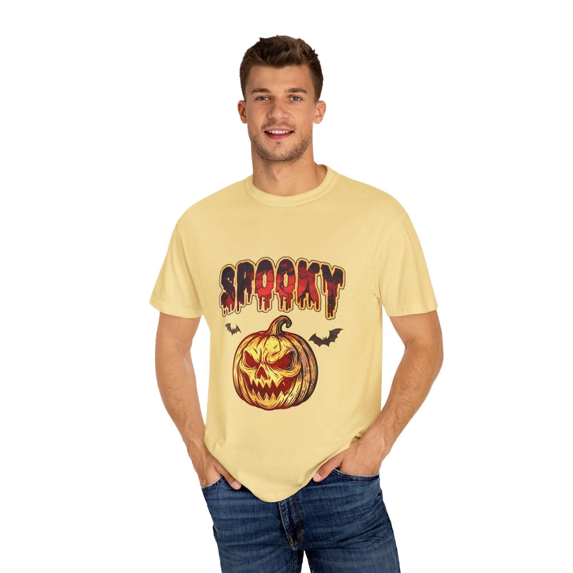 Spooky Pumpkin Halloween T-shirt - TeninoVentures