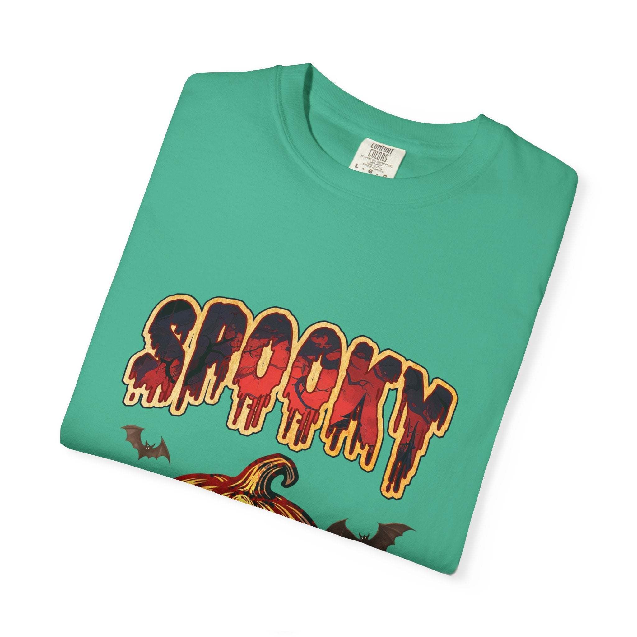 Spooky Pumpkin Halloween T-shirt - TeninoVentures