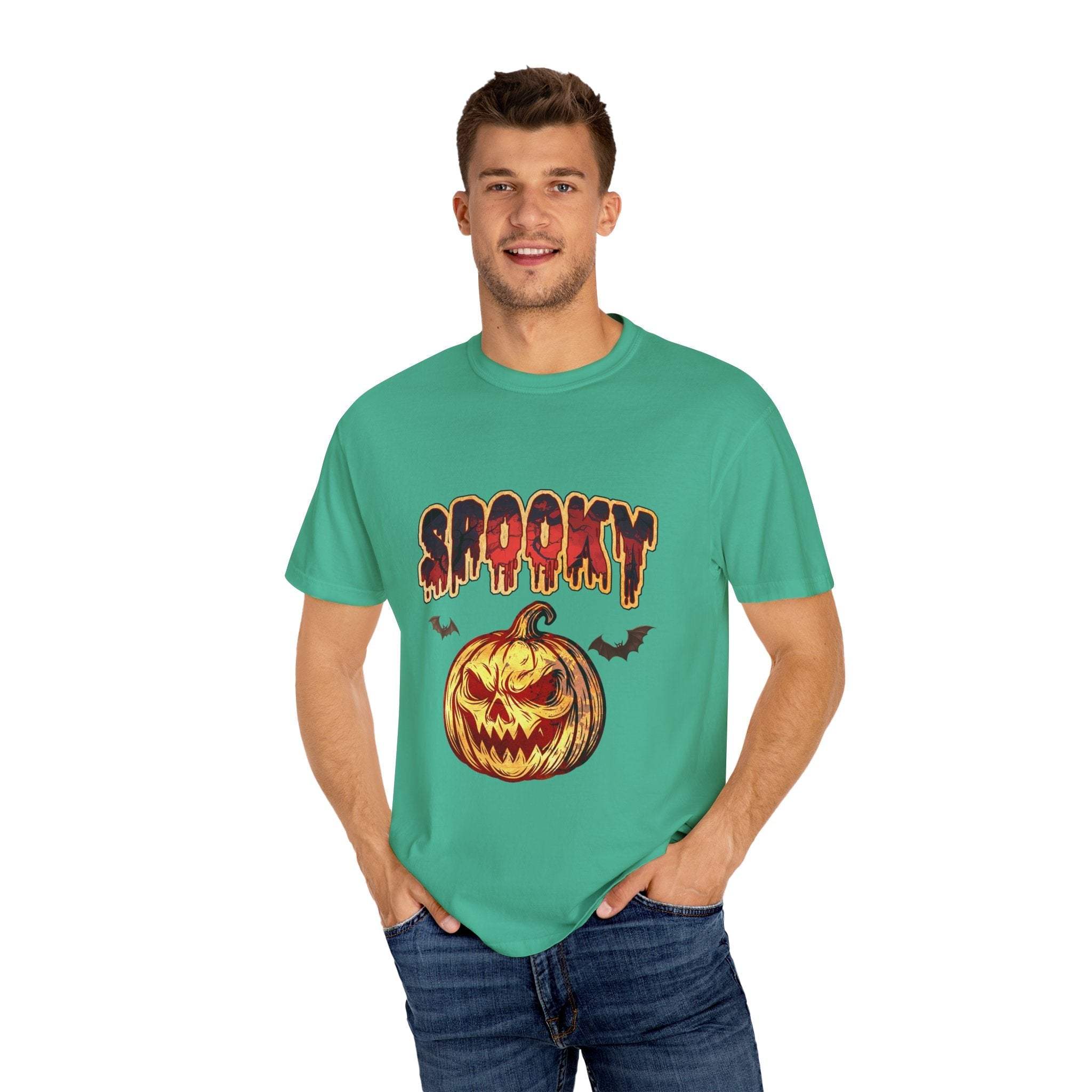 Spooky Pumpkin Halloween T-shirt - TeninoVentures