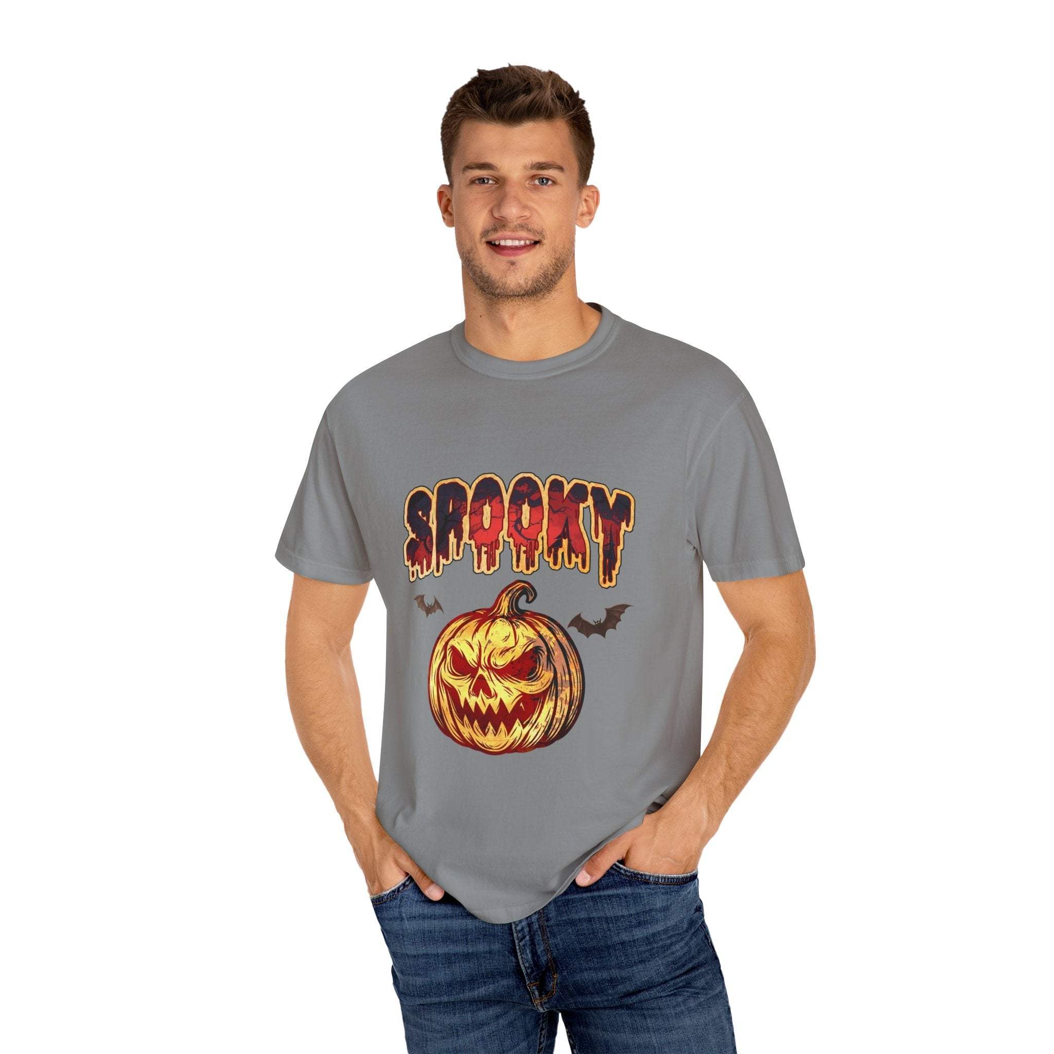Spooky Pumpkin Halloween T-shirt - TeninoVentures
