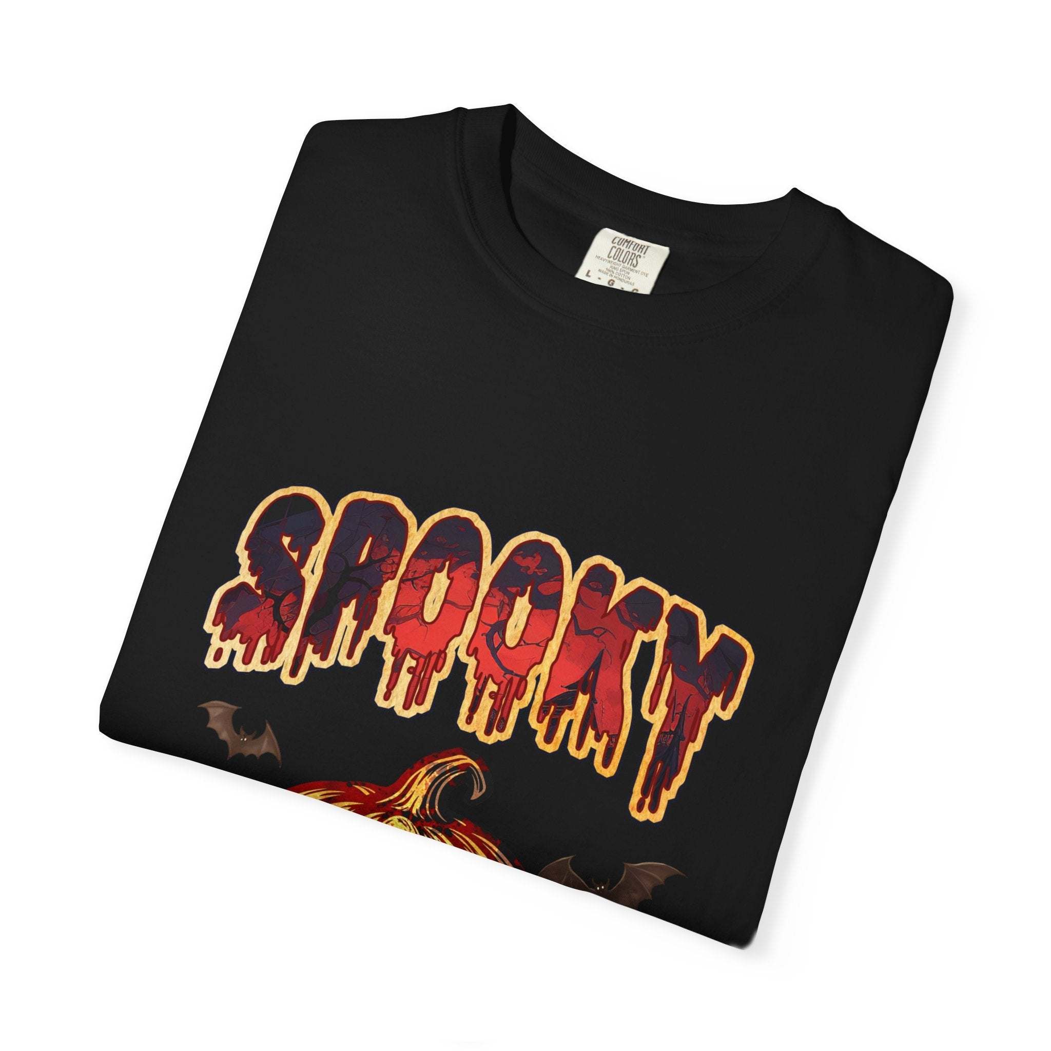 Spooky Pumpkin Halloween T-shirt - TeninoVentures