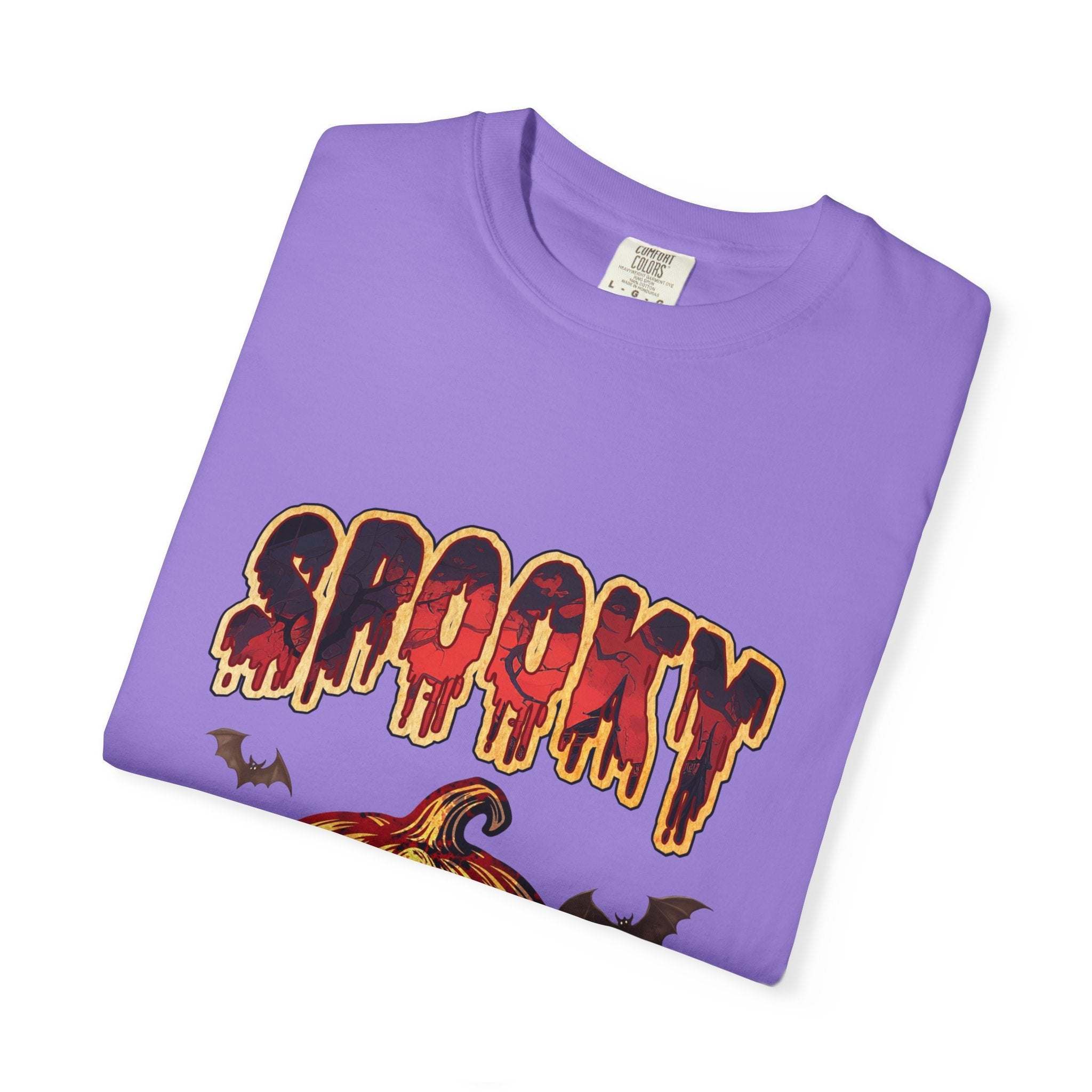 Spooky Pumpkin Halloween T-shirt - TeninoVentures