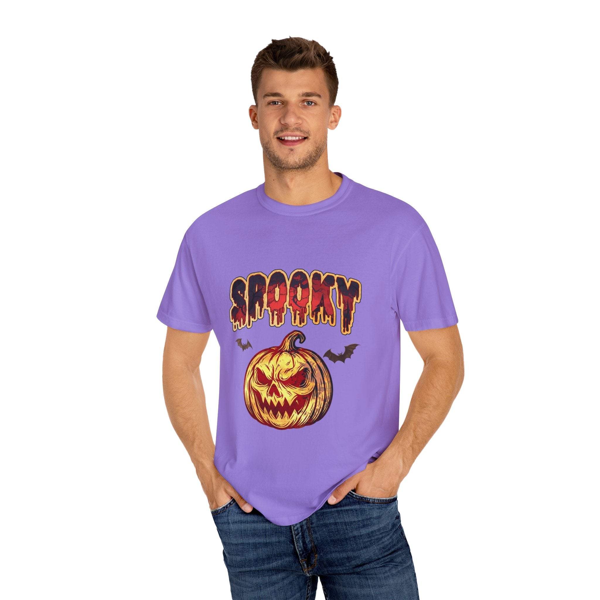 Spooky Pumpkin Halloween T-shirt - TeninoVentures