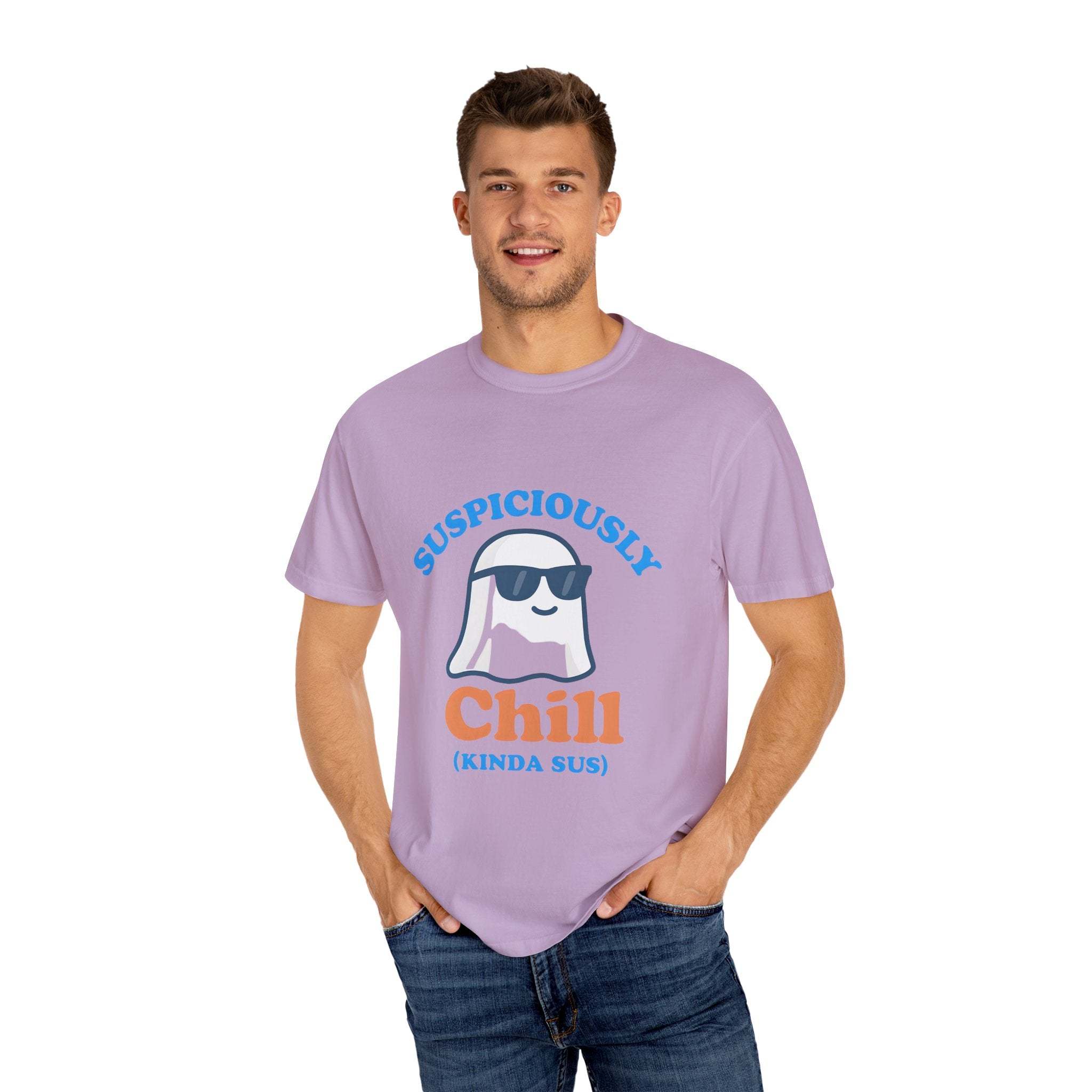 Suspiciously Chill Kinda Sus Ghost T-shirt - TeninoVentures