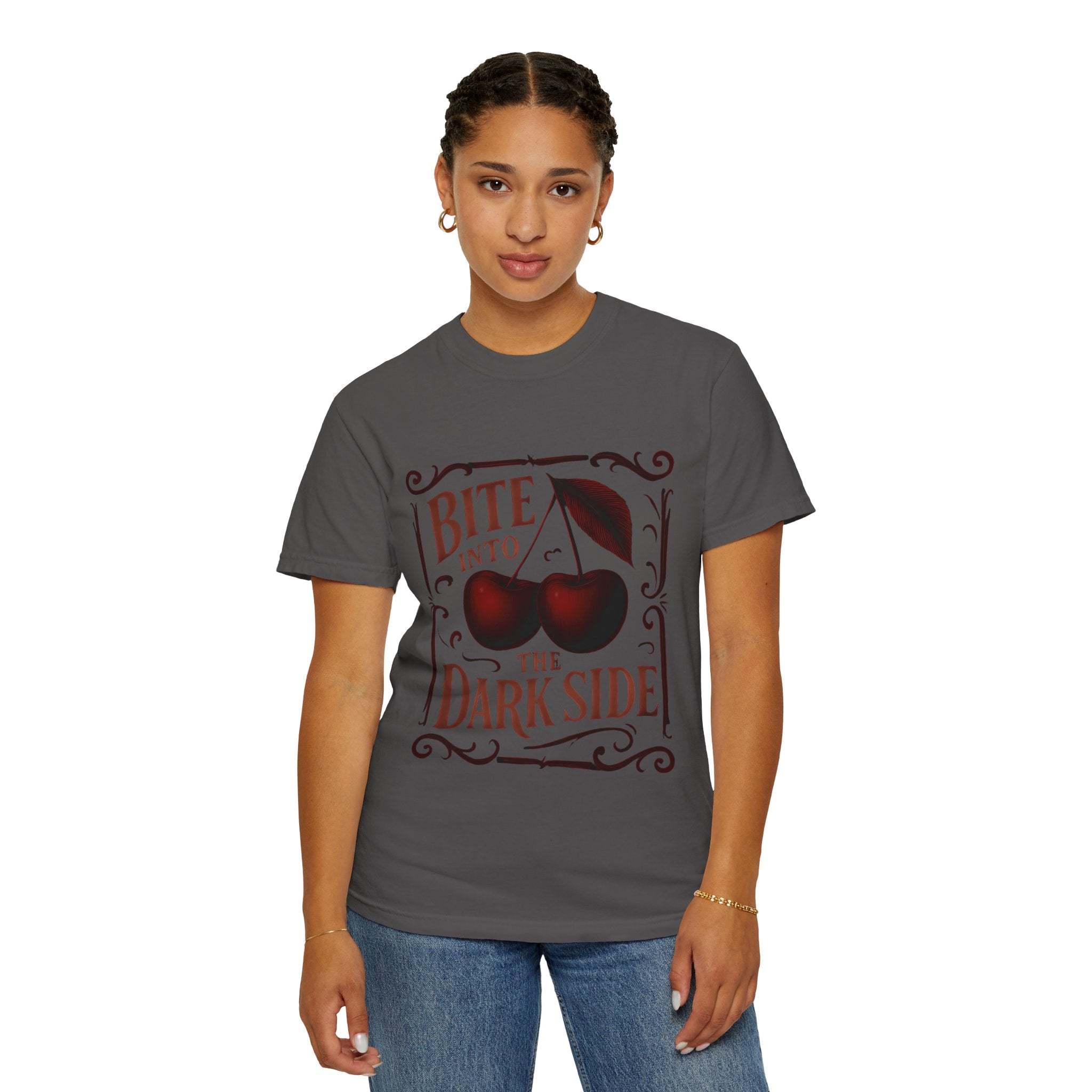 T-Shirt Bite Into the Dark Side Cherry - TeninoVentures