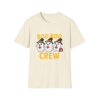 Boo Boo Crew Nurse Halloween T-Shirt - Ring-Spun Cotton Unisex - TeninoVentures