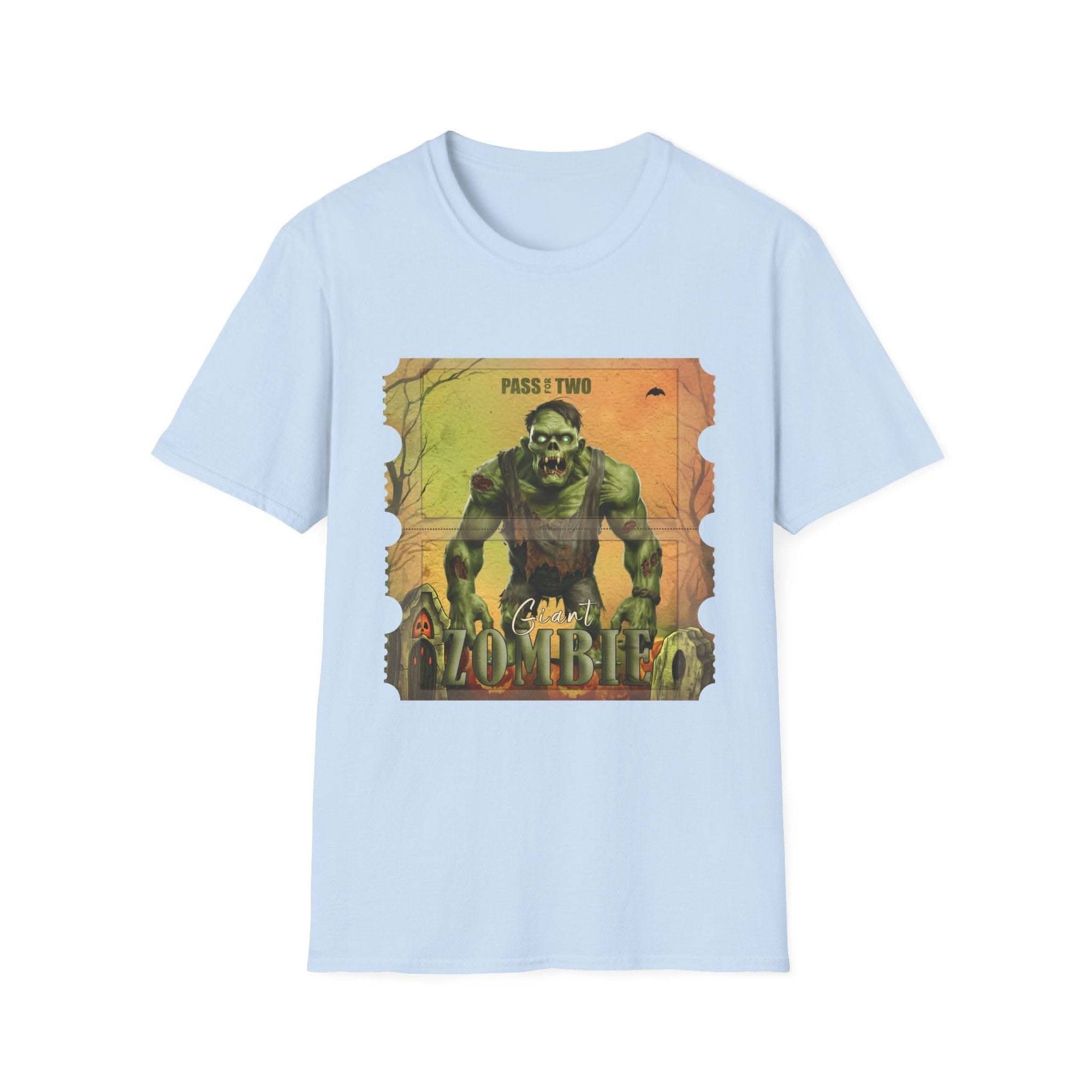 Vintage Giant Zombie Halloween Movie Ticket Unisex T-Shirt - TeninoVentures