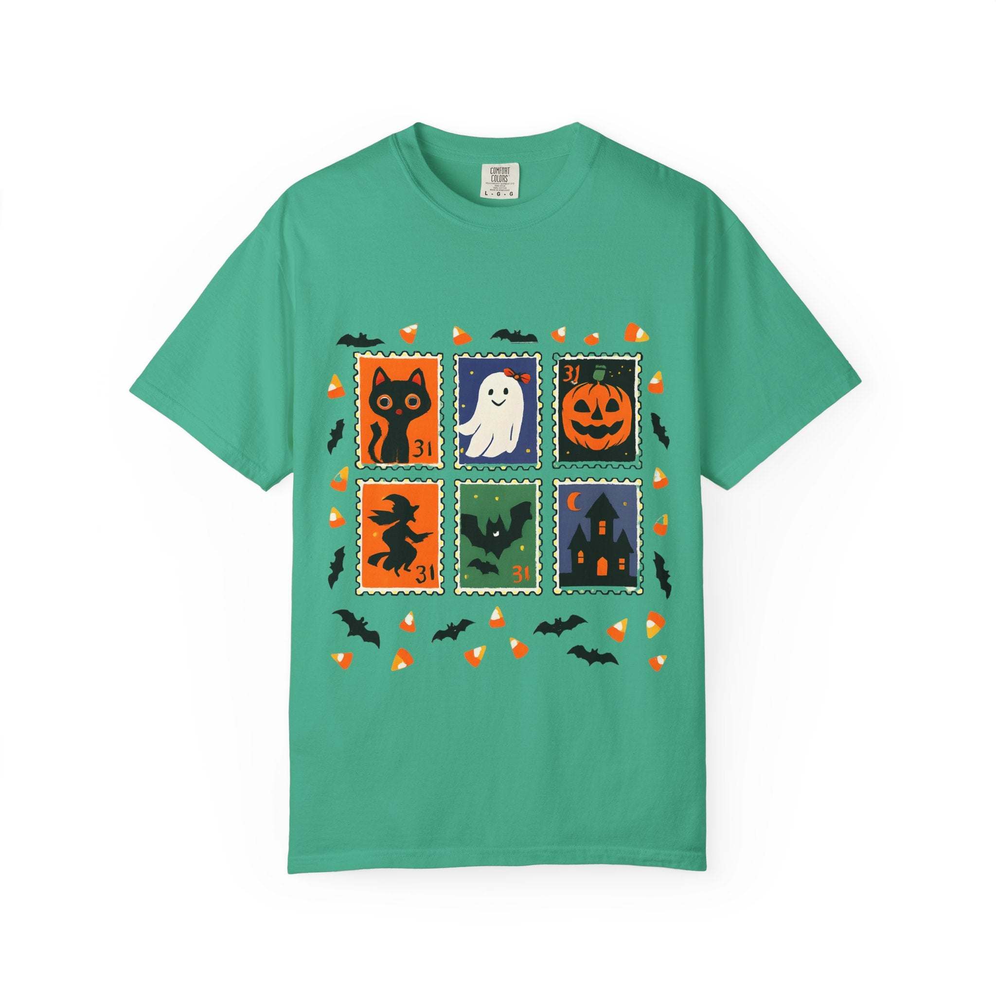 Retro Halloween Stamp T-shirt - TeninoVentures