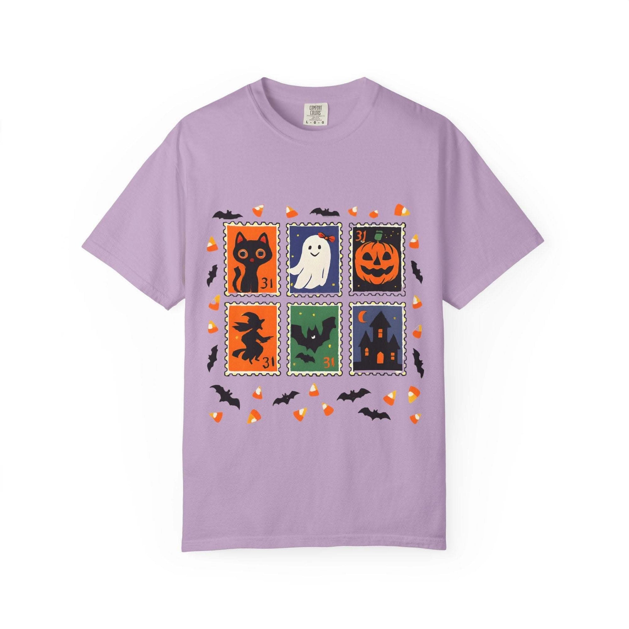 Retro Halloween Stamp T-shirt - TeninoVentures