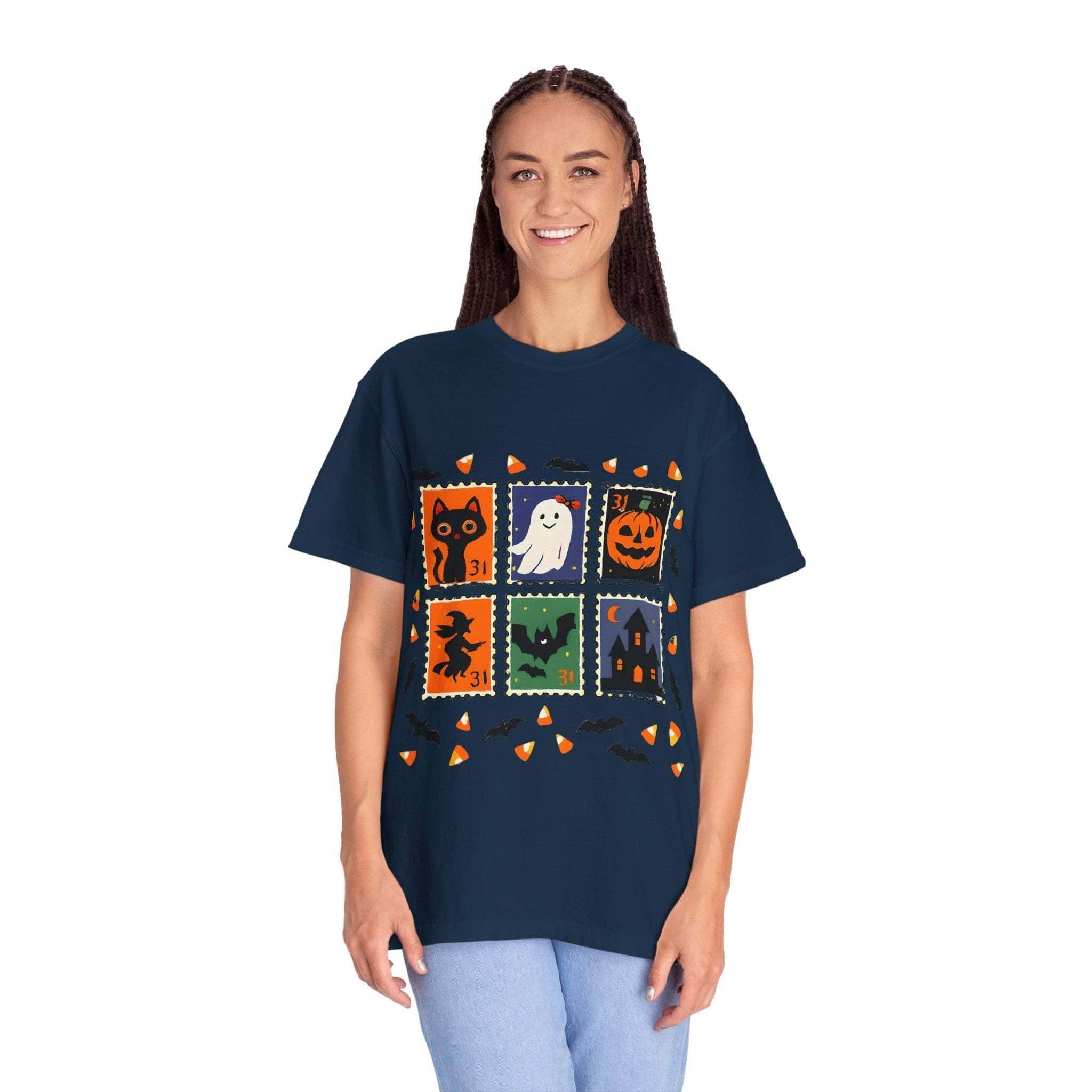 Retro Halloween Stamp T-shirt - TeninoVentures