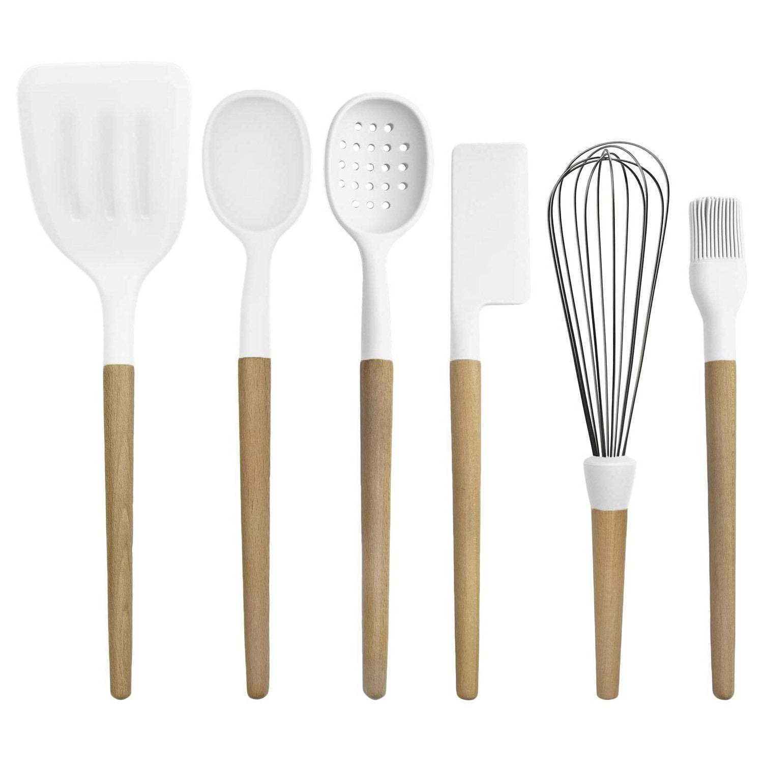 White Silicone Spatula Set Kitchen Tools - TeninoVentures