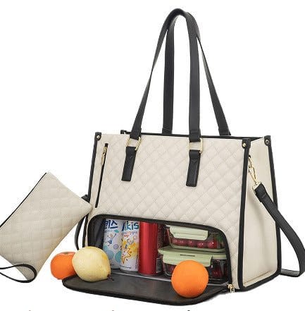 Convenient Commute Stylish Women's Insulated Lunch Bag Large Leak-proof