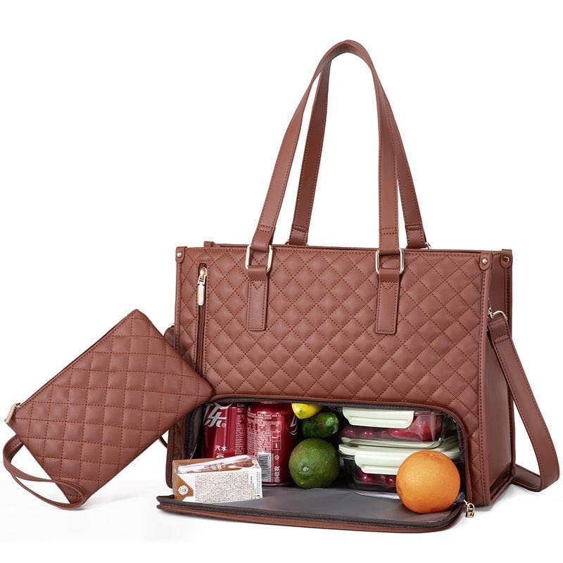 Convenient Commute Stylish Women's Insulated Lunch Bag Large Leak-proof