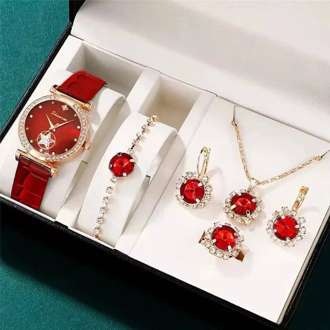 Fashion Watch Gift - Stylish Quartz Watch with Necklace & Bracelet